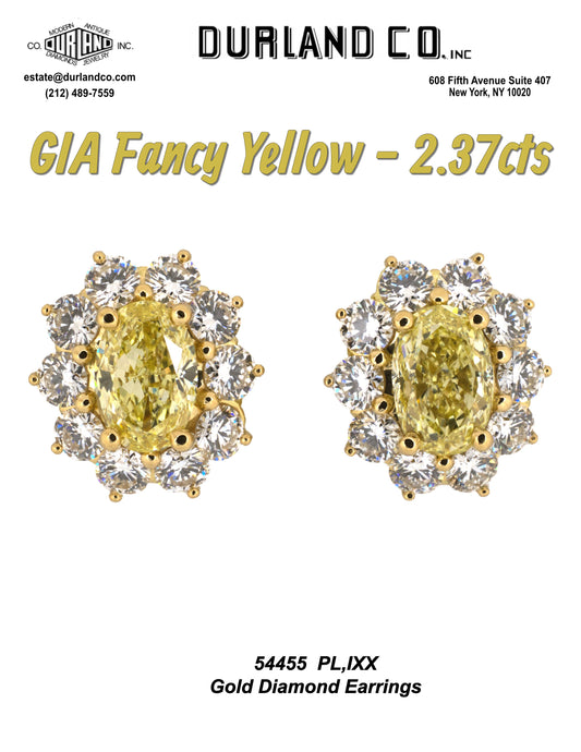 GIA Fancy Yellow - 2.37 cts