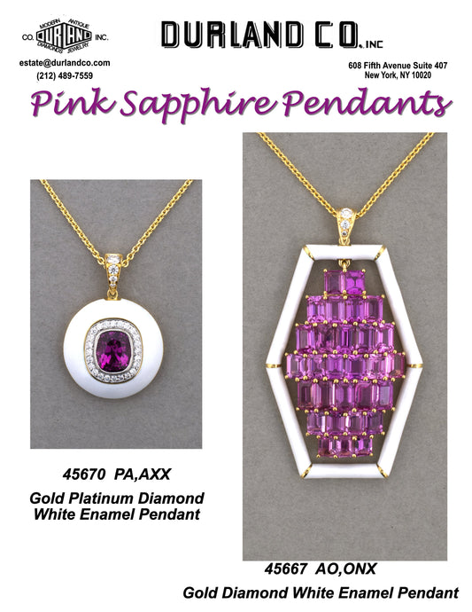 Pink Sapphire Pendants