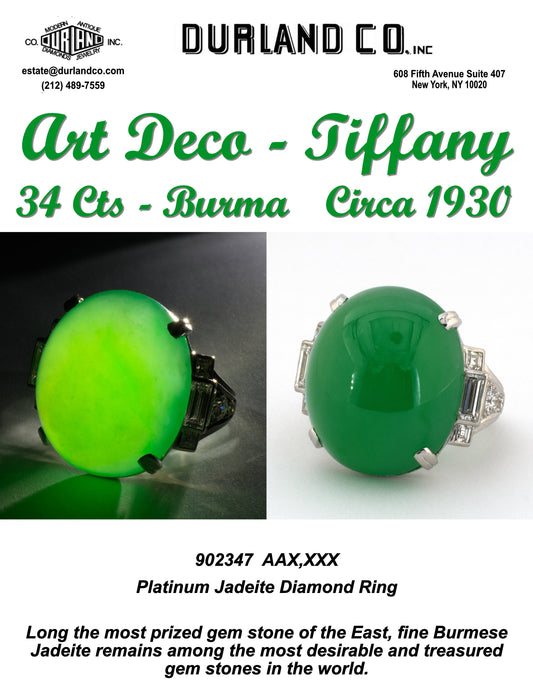 Art Deco - Tiffany | 34 Ct - Burma Circa 1930