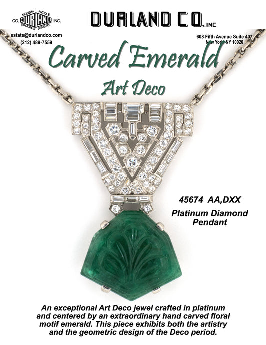 Carved Emerald