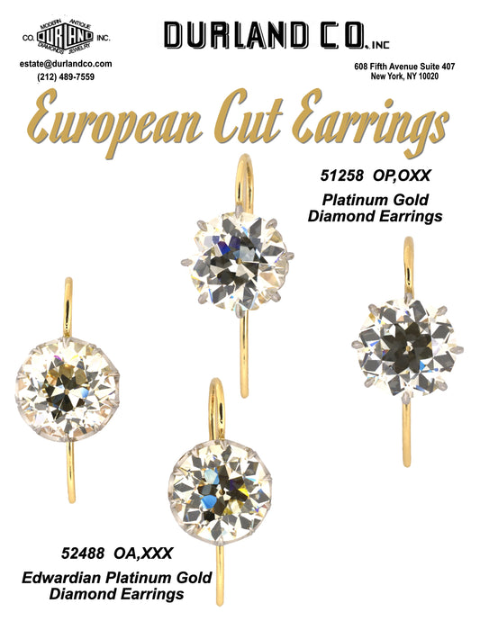 European Cut Earrings