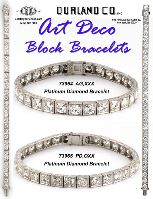 Art Deco - Block Bracelet