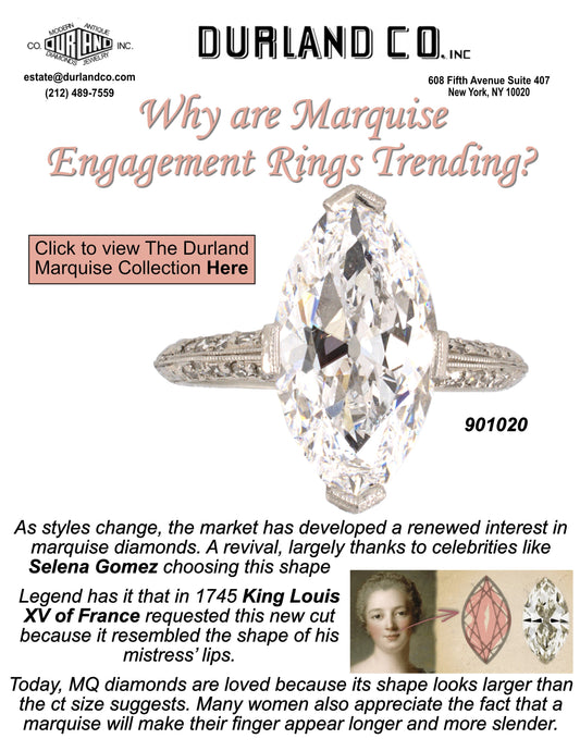 Why are Marquise Engagement Rings Trending?