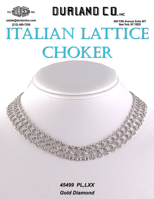 Italian Lattice Choker