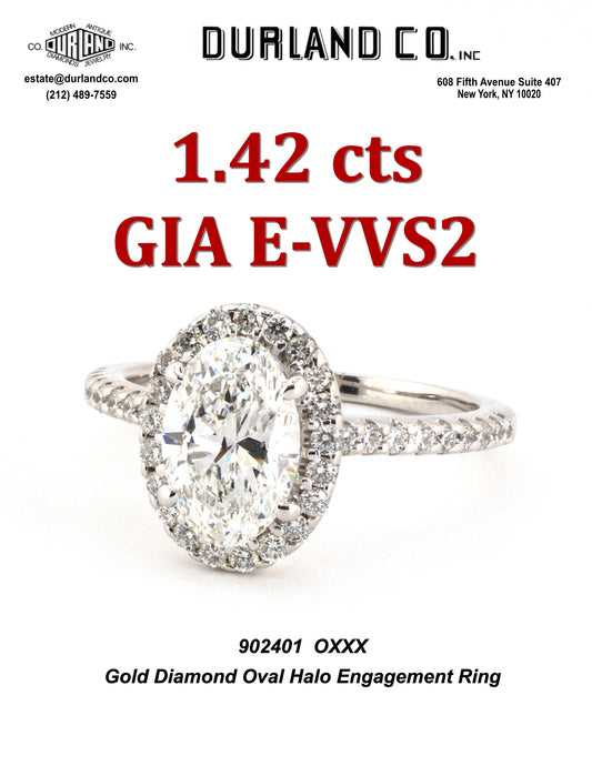 1.42 Cts   GIA E-VVS2