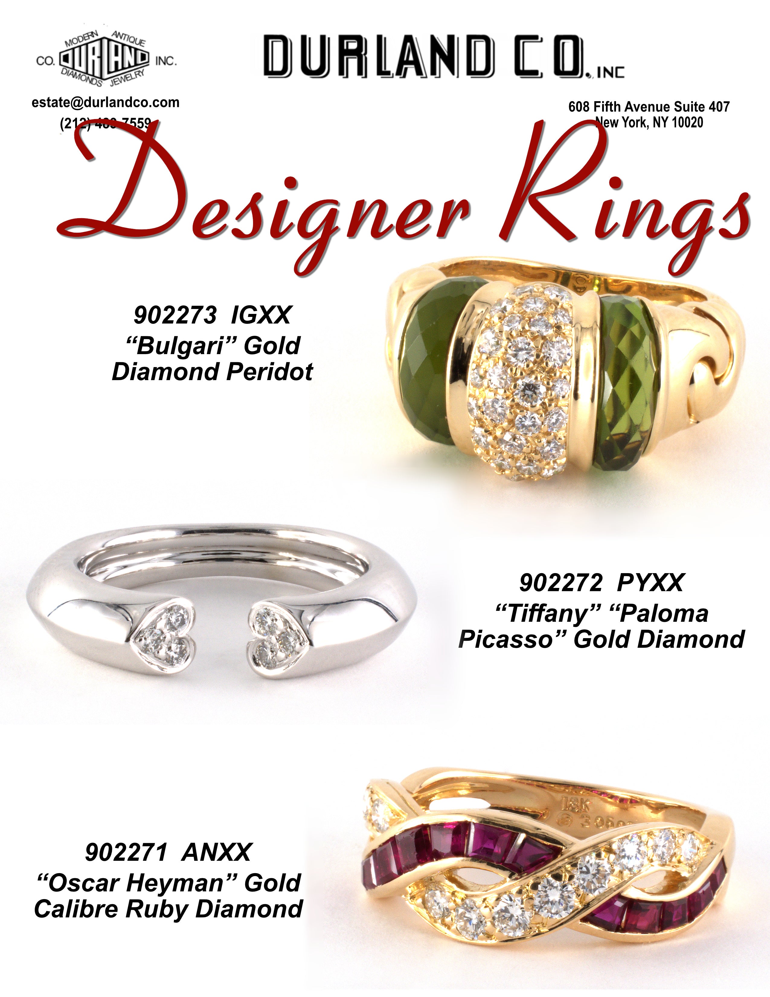 Designer Rings – Durland Co