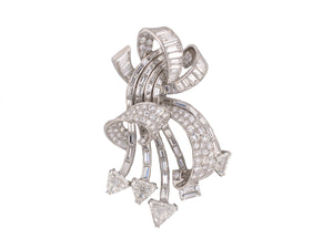 21490 - Circa1940 Platinum Diamond Pin