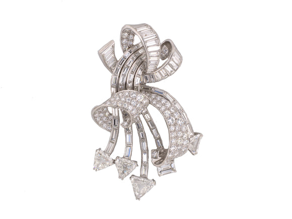 21490 - Circa1940 Platinum Diamond Pin