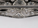 21510 - Edwardian Tiffany Platinum Diamond Bar Pin