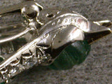 23314 - Circa 1950s Oscar Heyman J E Caldwell Platinum Gold Emerald Diamond Bird Pin