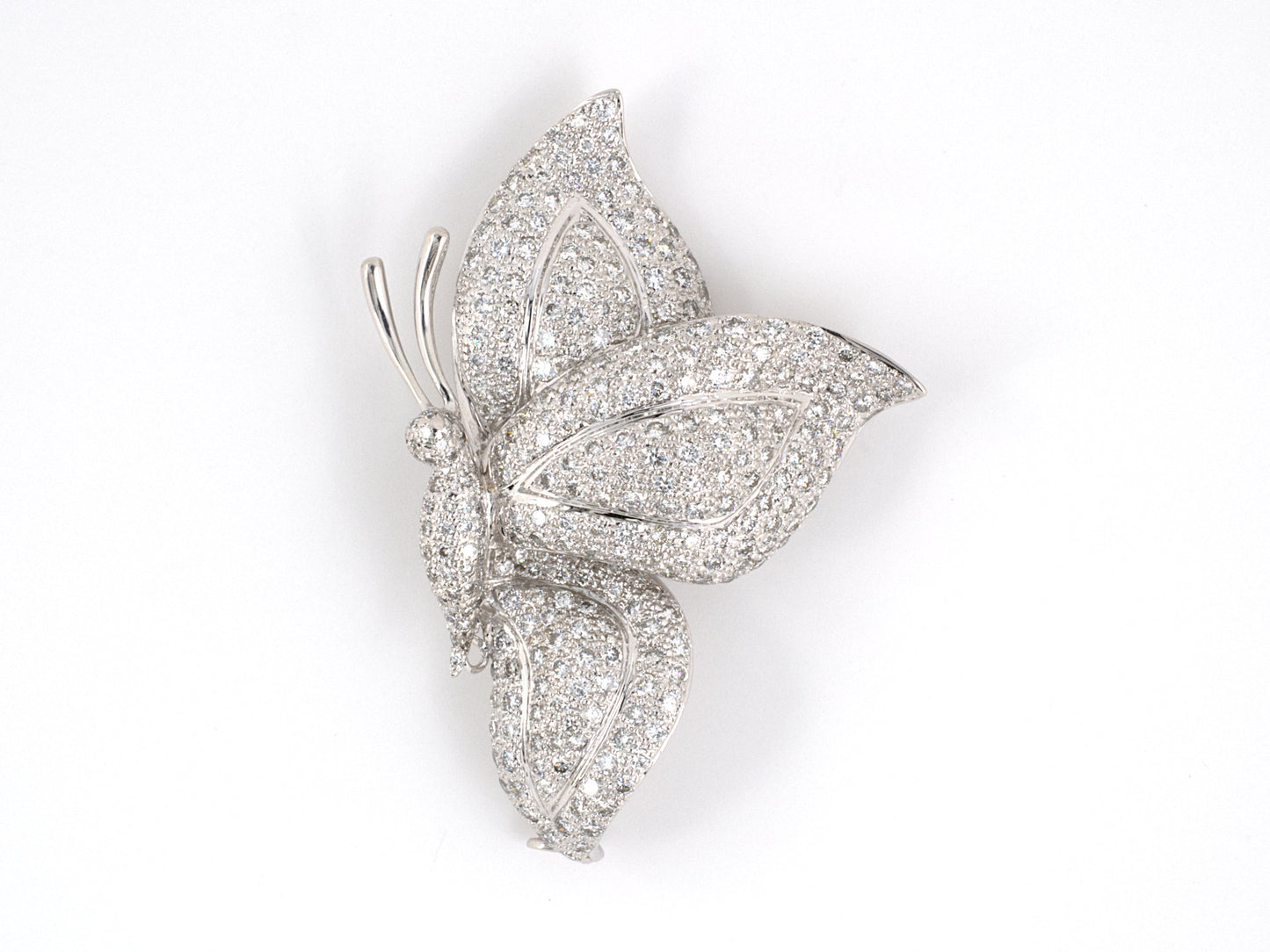 23843 - Gold Diamond Butterfly Pin