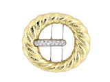 24207 - Circa 1970 "Webb" Gold Platinum Diamond Pin