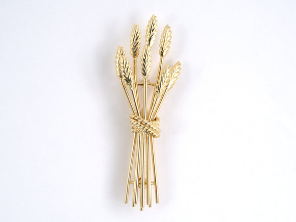 24224 - SOLD - Gold Tiffany Bundle of Wheat Pin