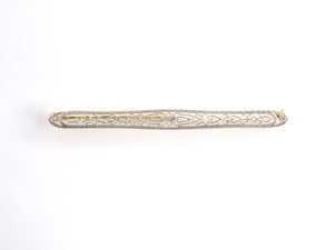 24232 - Edwardian Platinum Gold Bar Pin