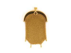 30400 - SOLD - Victorian Gold Mesh Change Purse