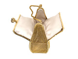 30571 - Circa1950 Gold Platinum Diamond Mesh Purse