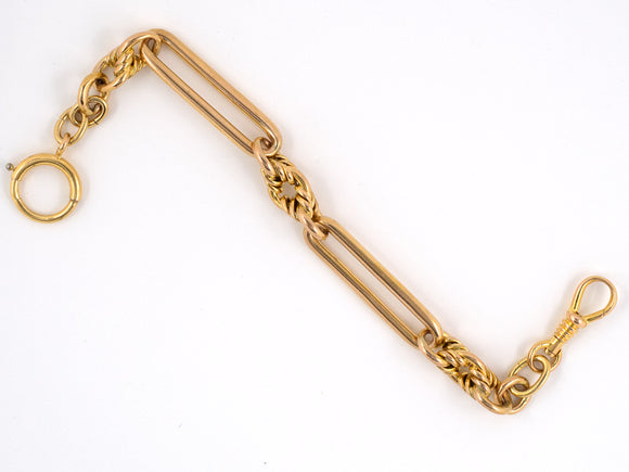 30918 - SOLD - Victorian Gold Sport Pocket Watch Chain