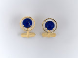 31252 - Gold Lapis Merry Widow Cuff Links