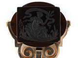 31355 - Circa 1860s Victorian French Gold Carved Carnelian Intaglio Watch Fob