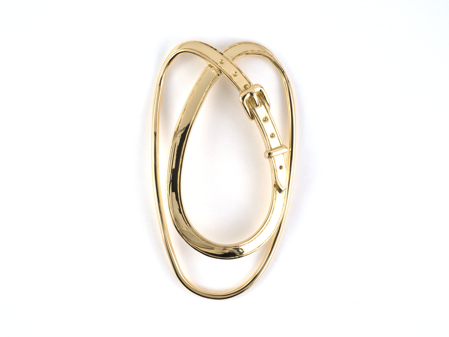 31390 - Hermes Gold Belt Motif Money Clip