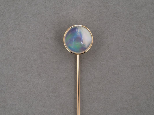 31398 - Gold Opal Cabochon Stick Pin