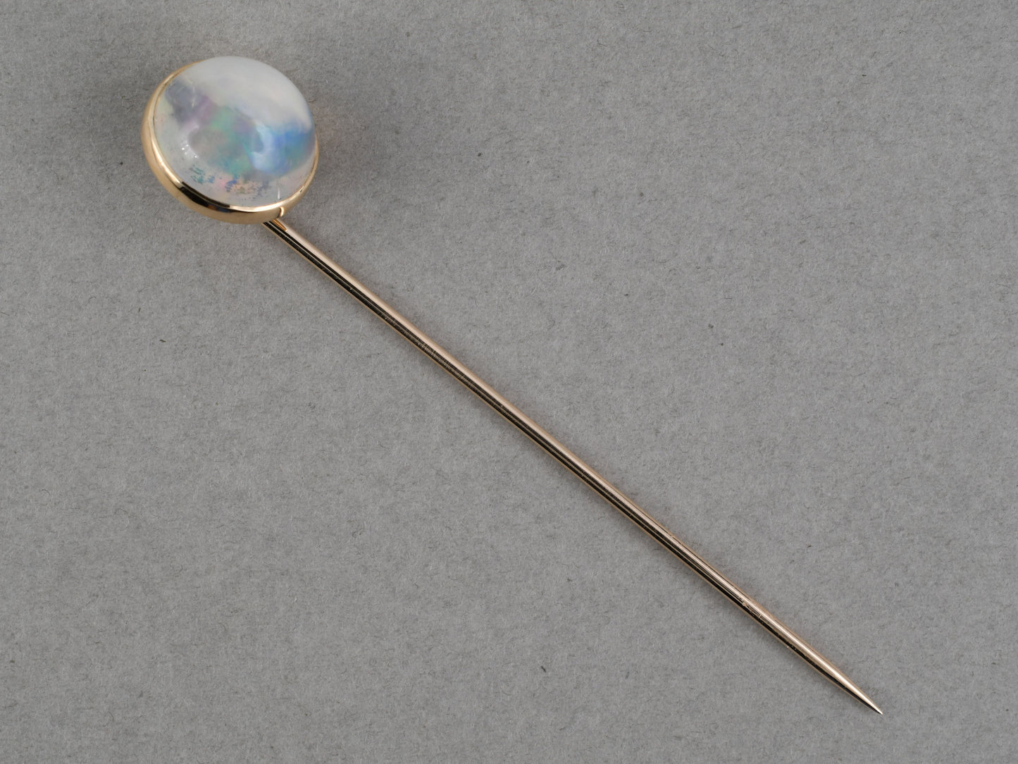 31398 - Gold Opal Cabochon Stick Pin