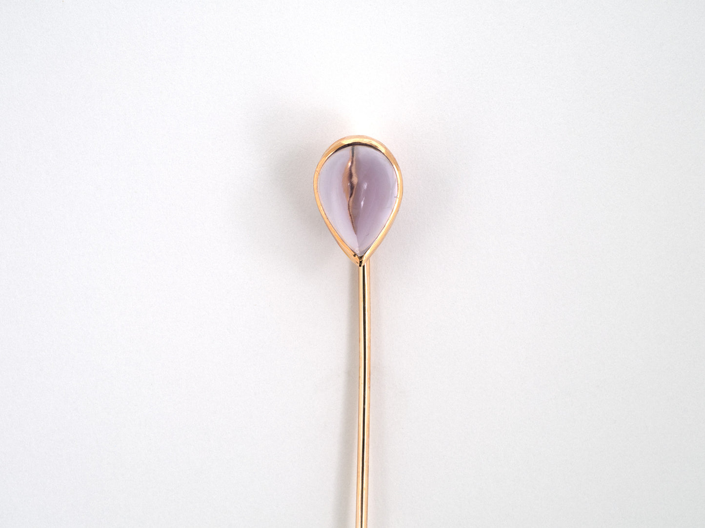 31400 - Gold Amethyst Stick Pin