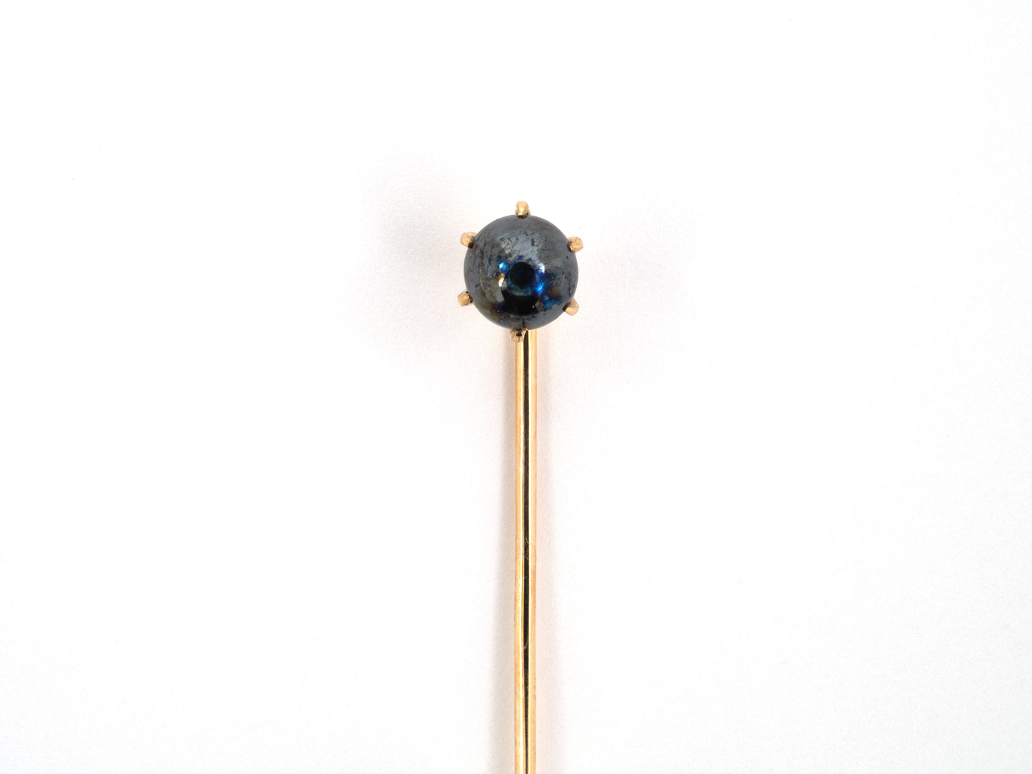 31402 - Gold Hematite Bead Stick Pin