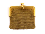 33170 - Art Nouveau Gold Mesh French Change Purse