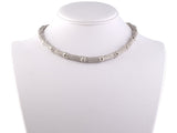 43315 - SOLD - Cartier Gold Diamond Bamboo Necklace