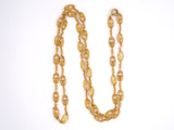 43382 - Circa 1940s Gold Oval Link Necklace