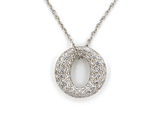 43620 - Peretti Tiffany Sevillana Platinum Diamond Pendant Necklace