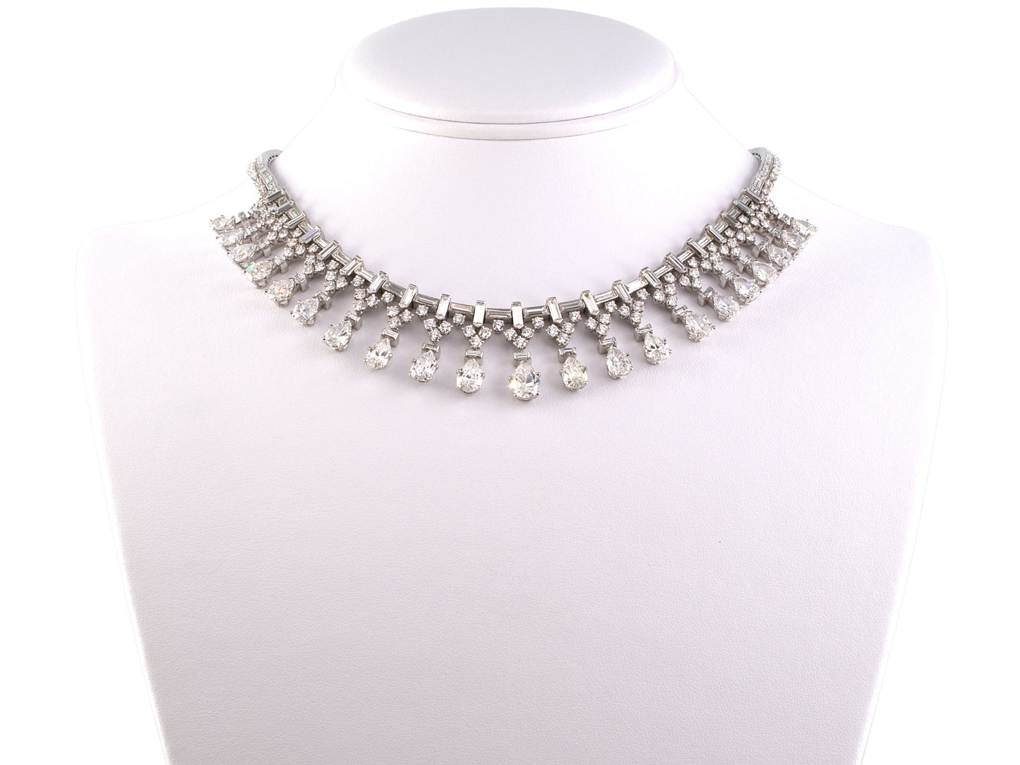 43684 - Circa 1952 Van Cleef & Arpels Platinum Diamond Necklace