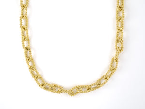 43739 - Simon Sobie & Co Gold Twisted Wire Necklace