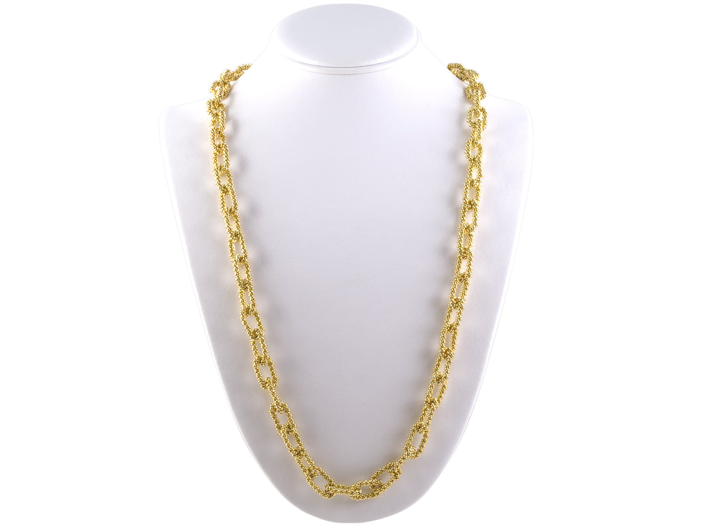 43739 - Simon Sobie & Co Gold Twisted Wire Necklace
