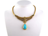 43984 - Victorian Turquoise French Drop Necklace
