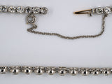 45050 - Edwardian Platinum Diamond Riviere Necklace