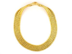 45358 - SOLD - Lalaounis Greece Gold 5 Strand "Helen Of Troy" Necklace