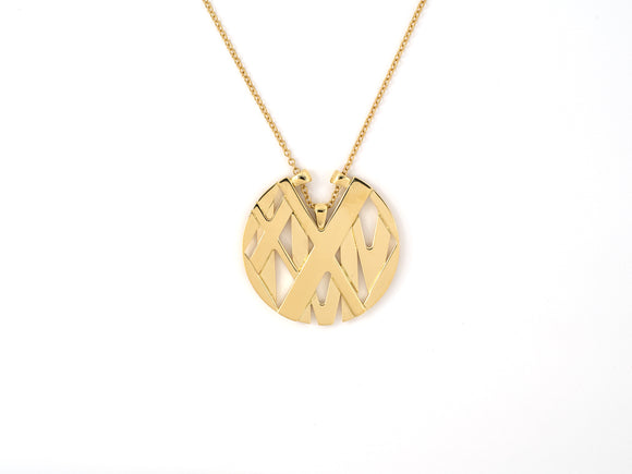 45376 - SOLD - Tiffany Atlas Italy Gold Pendant Necklace