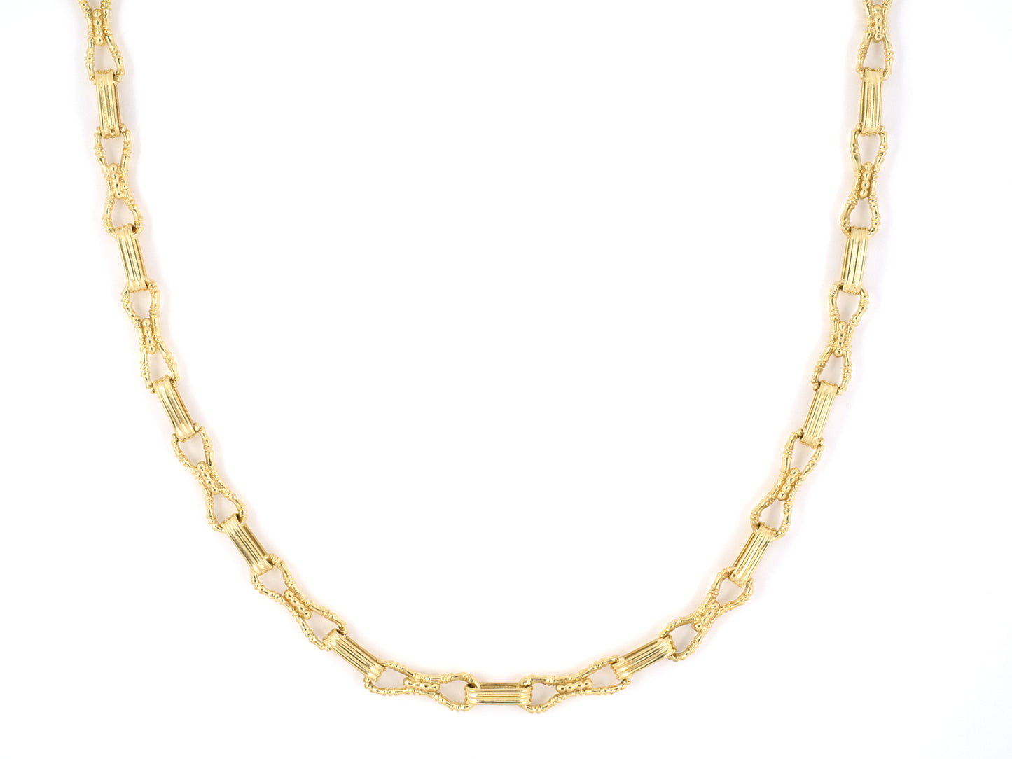 45436 - Circa 1960's Van Cleef & Arpels Gold Link Necklace