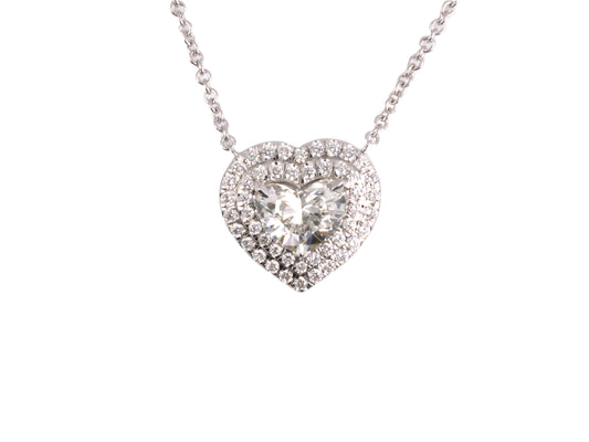 45475 - Gold GIA Diamond Cluster Pendant Necklace