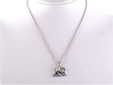 45476 - Gold Diamond Elephant Pendant Necklace