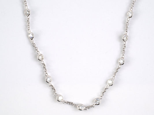 45477 - SOLD - Gold Diamond-By-The-Yard Necklace