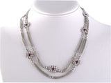 45478 - Gold Diamond Ruby Necklace