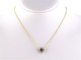 45482 - Gold Diamond GIA Fancy Yellow Brown Kite Pendant Necklace