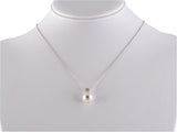 45489 - Gold Pearl Diamond Pendant Necklace