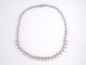 45503 - Gold Diamond Italy Festoon Necklace