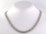 45504 - Italian Vaid Gold Diamond Cluster Necklace