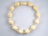 45511 - White Bone Bead Necklace