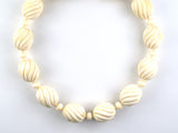 45511 - White Bone Bead Necklace